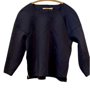 J brand blue scuba, top with side, zippers size medium